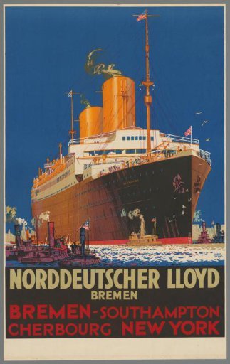 Norddeutscher Lloyd, Bremen - Southampton - Cherbourg - New York