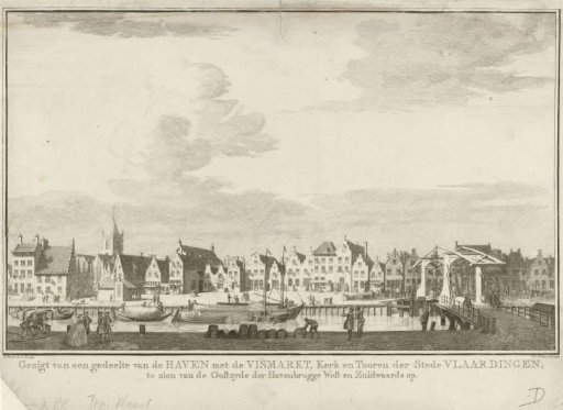 View of part of the harbour of Vlaardingen