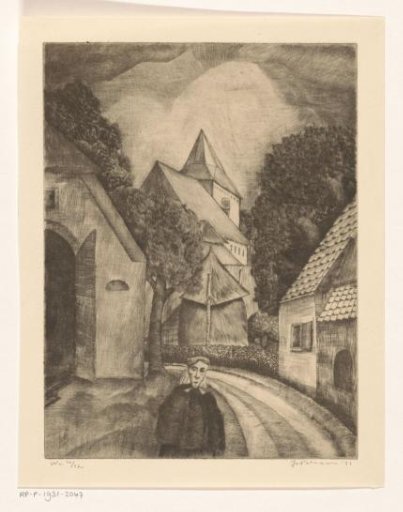 Woman on the Village Road