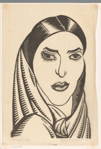 Woman with headscarf