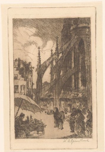Market in a Belgian village