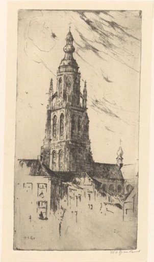 Tower of the Great Church in Breda