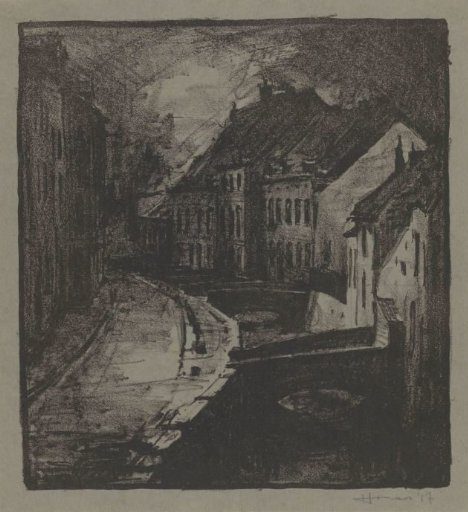 Houses along a canal