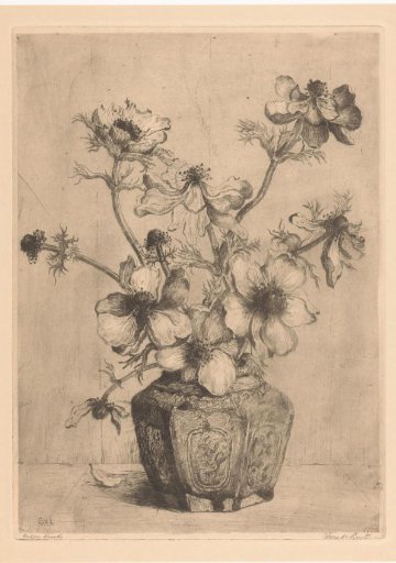 Anemones in a vase
