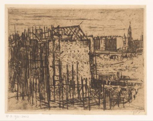 Houses under construction