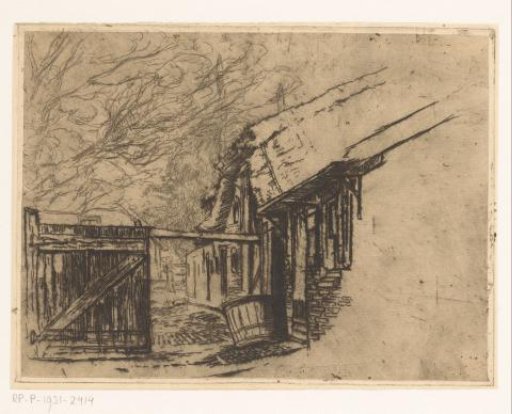 Farmhouse with a thatched roof