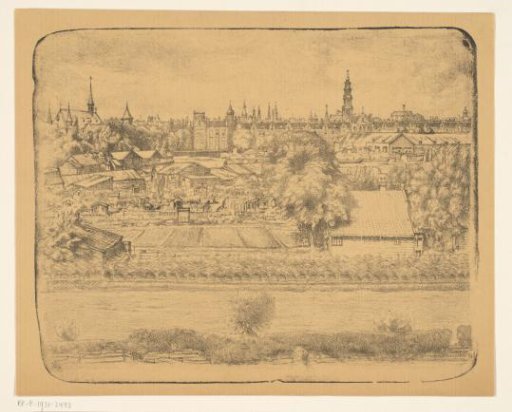 View of the Slatuinen in Amsterdam