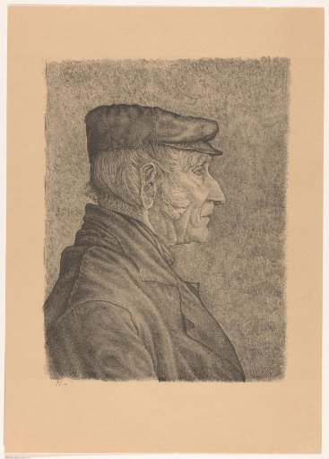 Old farmer with a cap on