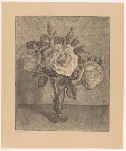 Vase with roses