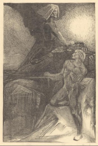 Standing Man and Sitting Sphinx