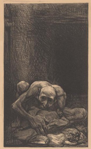 Seated Man in the Dark