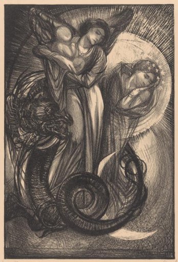 Pregnant Woman and the Dragon
