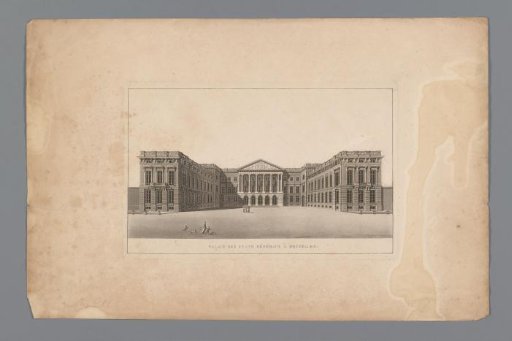 View of the Palace of the States General in Brussels