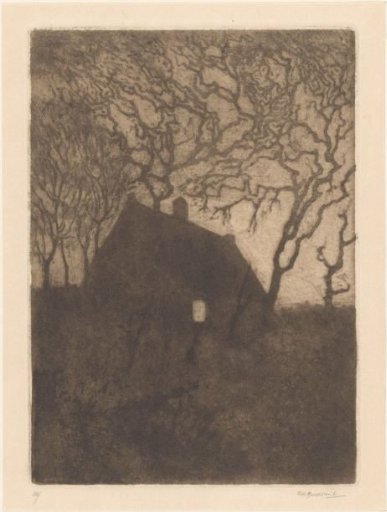 House at evening