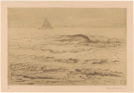 Sailing ship at sea