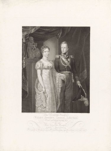 Portrait of William II and Anna Pavlovna Romanova, King and Queen of the Netherlands