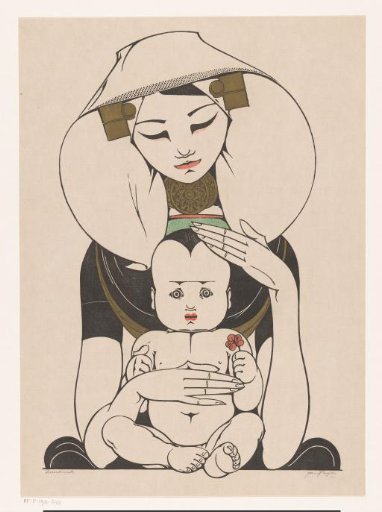 Zeeland girl with child