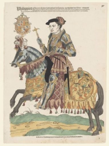 Portrait of Philip II on horseback