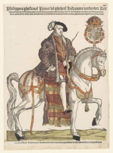 Portrait of Philip II on horseback