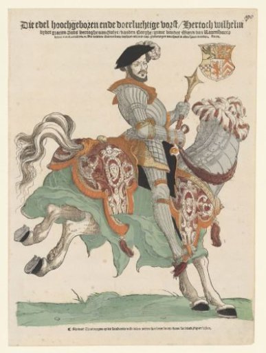 Portrait of Duke William of Cleves, Jülich and Berg, Count of Mark, Lord of Ravenstein on Horseback