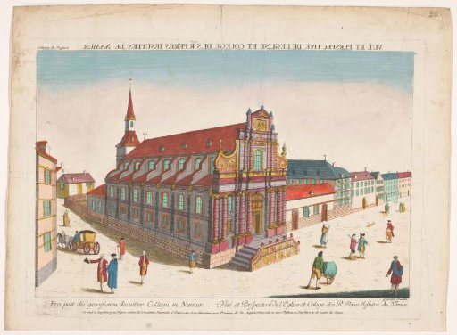 View of the Church of Saint-Ignace in Namur