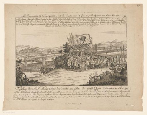 Emperor Joseph II leading the army at Zemun, 1788