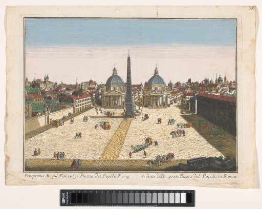 View of the Piazza del Popolo in Rome