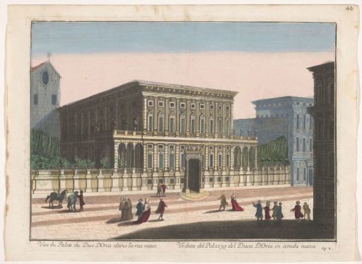 View of the Palazzo Doria-Tursi in Genoa