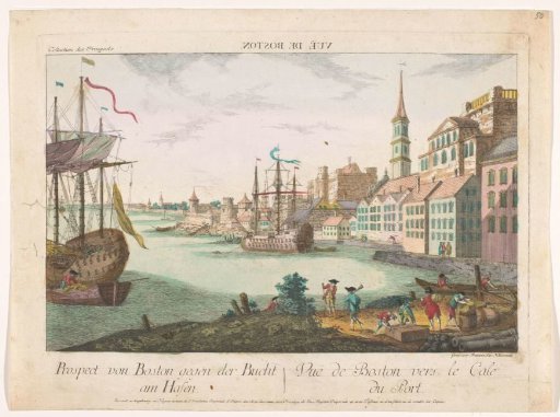 View of the harbour in Boston