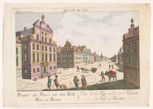 View of the Town Hall in Boston