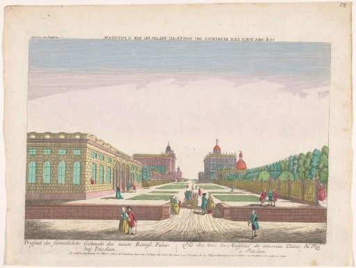 View of the Neues Palais in Potsdam from the Garden