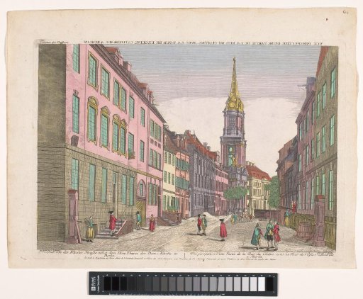 View of the Klosterstraße and the Parochialkirche in Berlin