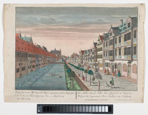 View of the Oberer Graben in Augsburg