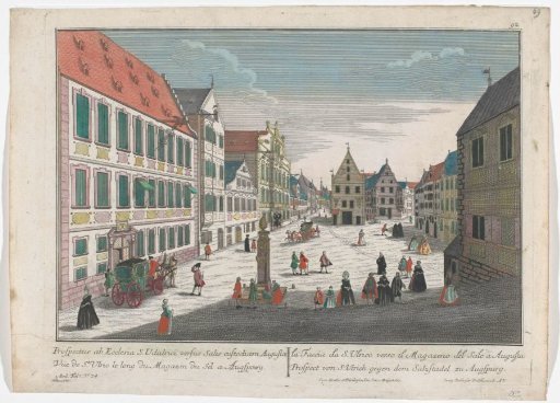 View of the Ulrichsplatz in Augsburg