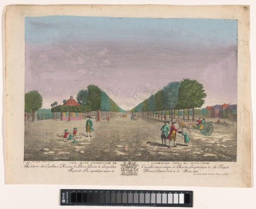 View of an Avenue near the Steintor in Hamburg