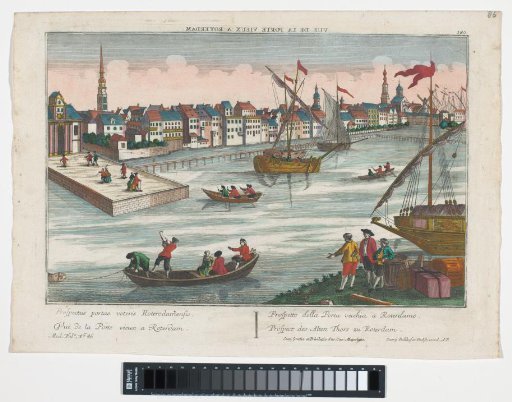 View of the Ooster Oude Hoofd Gate in Rotterdam
