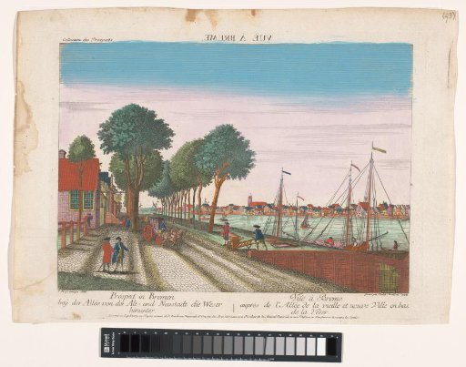 View of the city of Bremen from the south