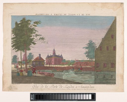 View of the Leiden Gate in Amsterdam