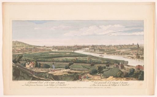 View of the city of Paris seen from the village of Chaillot