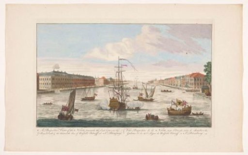 View of the Neva River in Saint Petersburg seen from the west