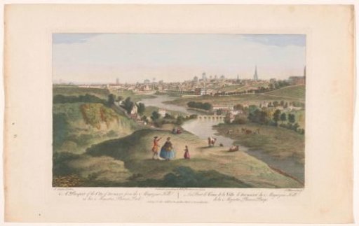 View of the city of Dublin seen from Phoenix Park