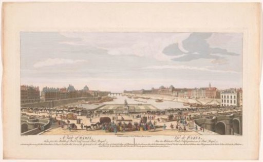 View of the Pont Neuf over the River Seine in Paris, seen towards the Pont Royal