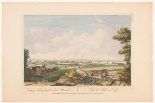 View of the city of Leith