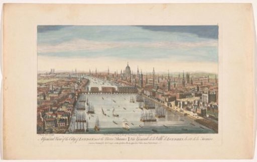 View of the city of London