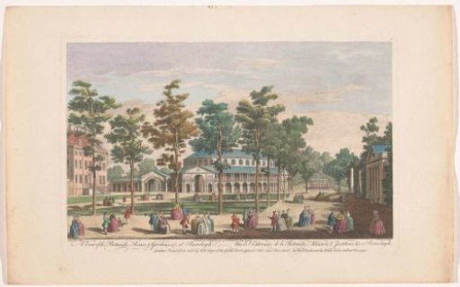 View of the Rotunda in Ranelagh Gardens in London