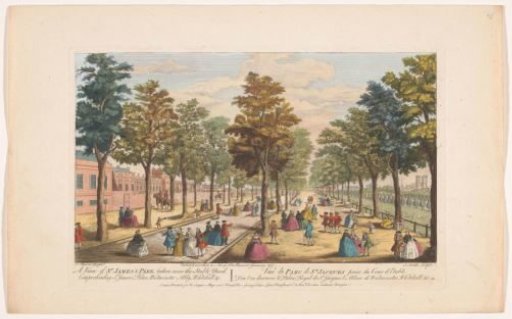 View of the Avenues in Saint James's Park in London