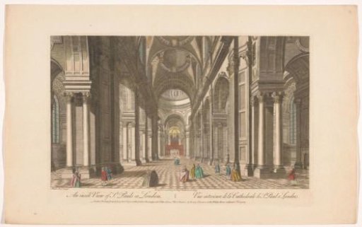 View of the Interior of Saint Paul's Cathedral in London