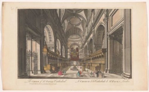 View of the Choir of Saint Paul's Cathedral in London