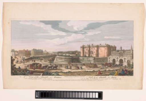 View of the Bastille and the Porte Saint-Antoine in Paris