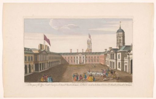View of the Upper Castle Yard of Dublin Castle